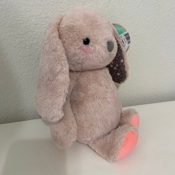 B Softies Butterscotch Bunny Rabbit Je m’appelle 12" Pink Soft Happy Hues NWT - Picture 5 of 11